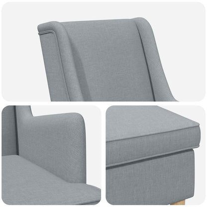 Křeslo S Podnožkou 2 Ks Textil