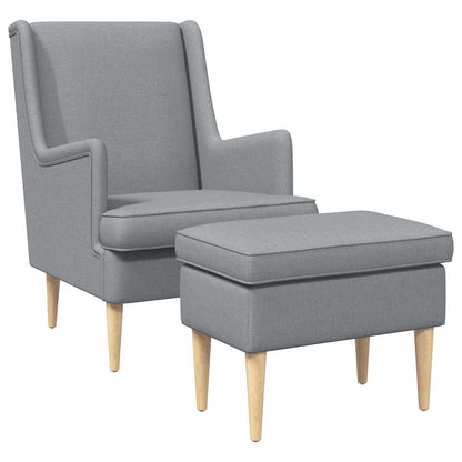 Křeslo S Podnožkou 2 Ks Textil