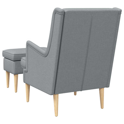 Křeslo S Podnožkou 2 Ks Textil