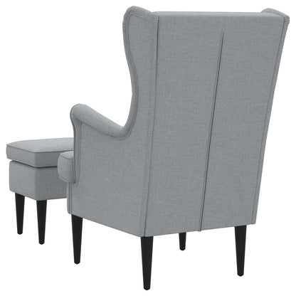 Křeslo S Podnožkou 2 Ks Textil