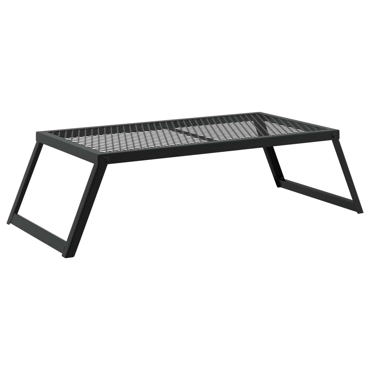 Skládací Gril Na Kempování 58 X 31 X 2 Cm Slitina Oceli Černá