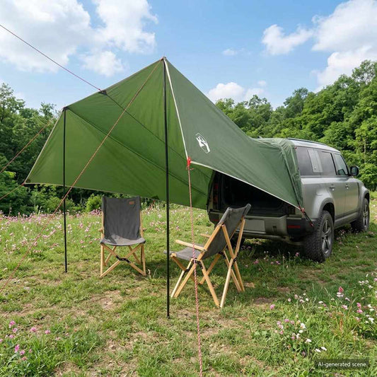 Markýza Pro Vozidlo 500 X 515 X 215 Cm Polyester A Ocel