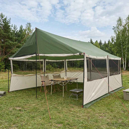 Rodinný Stan 450 X 400 X 265 Cm Polyester A Ocel
