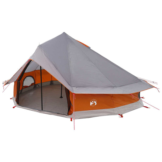 Tipi Stan Šedá A Oranžová 700 X 700 X 395 Cm Polyester A Ocel