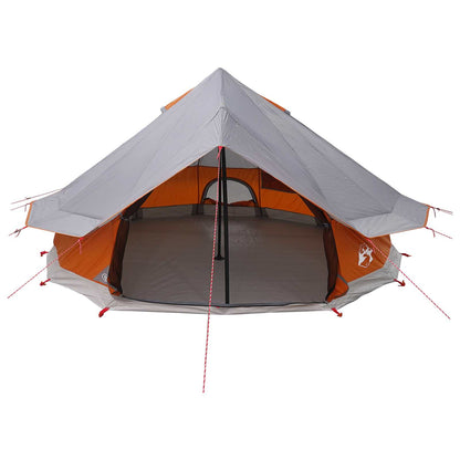 Tipi Stan Šedá A Oranžová 700 X 700 X 395 Cm Polyester A Ocel