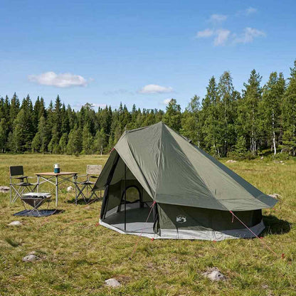 Tipi Stan Armádně Zelená 700 X 700 X 395 Cm Polyester A Ocel