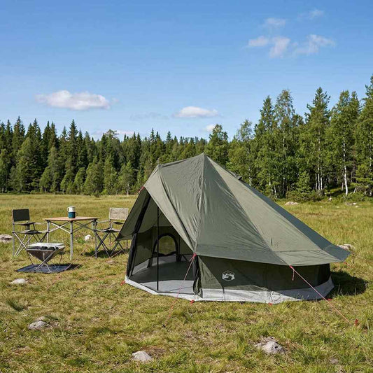 Tipi Stan Armádně Zelená 700 X 700 X 395 Cm Polyester A Ocel