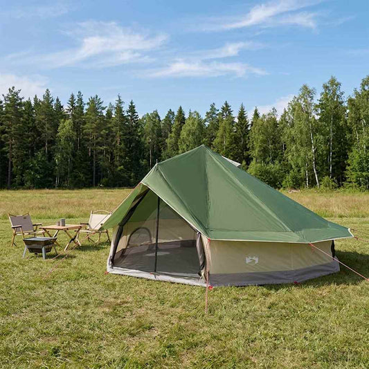 Tipi Stan 20 Osoba Zelená Polyester A Ocel