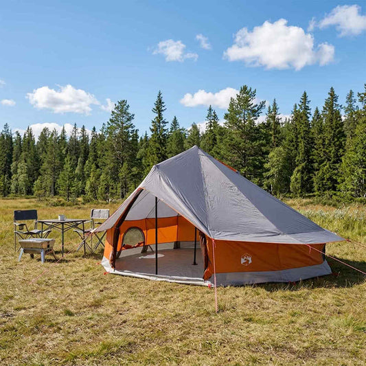Tipi Stan 20 Osoba Šedá A Oranžová Polyester A Ocel