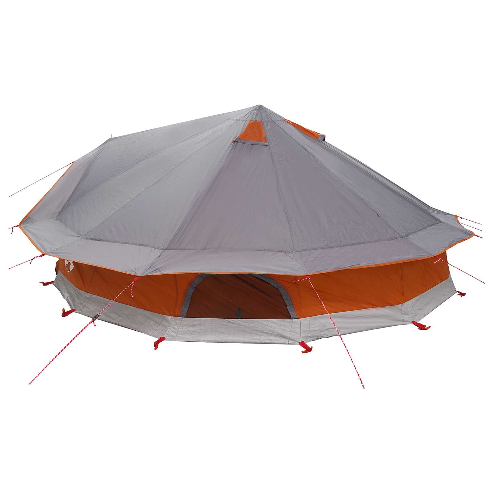 Tipi Stan 20 Osoba Šedá A Oranžová Polyester A Ocel