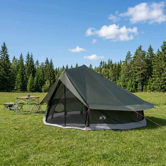 Tipi Stan 20 Osoba Armádně Zelená Polyester A Ocel