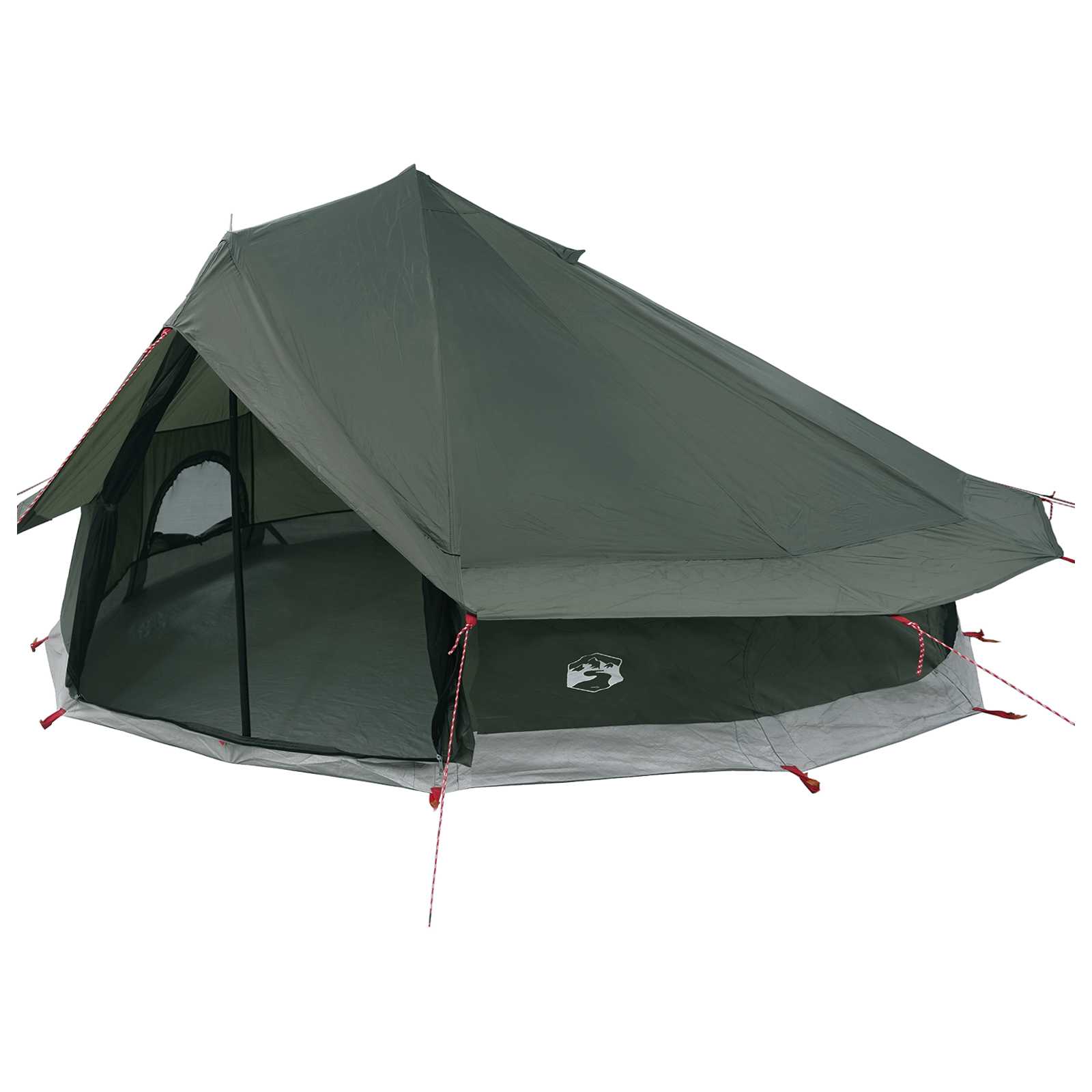 Tipi Stan 20 Osoba Armádně Zelená Polyester A Ocel