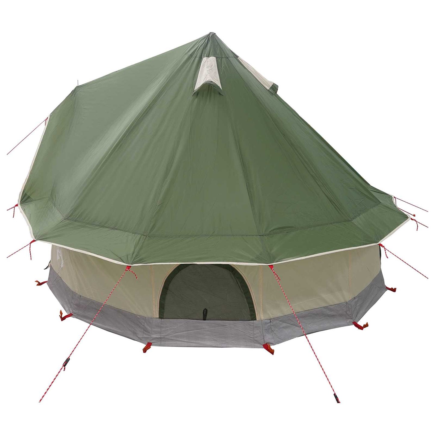 Tipi Stan Se Střechou Zelená 250 X 250 Cm Polyester A Ocel