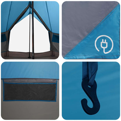 Tipi Stan Se Střechou Modrá 250 X 250 Cm Polyester A Ocel