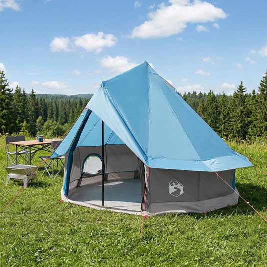 Tipi Stan Se Střechou Modrá 250 X 250 Cm Polyester A Ocel