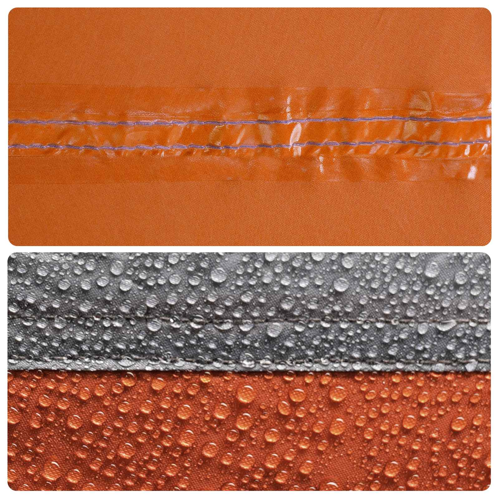 Tipi Stan Šedá A Oranžová 250 X 250 Cm Polyester A Ocel