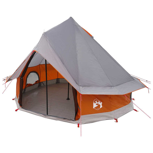 Tipi Stan Šedá A Oranžová 250 X 250 Cm Polyester A Ocel