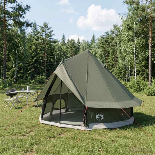 Tipi Stan Armádně Zelená 250 X 250 Cm Polyester A Ocel