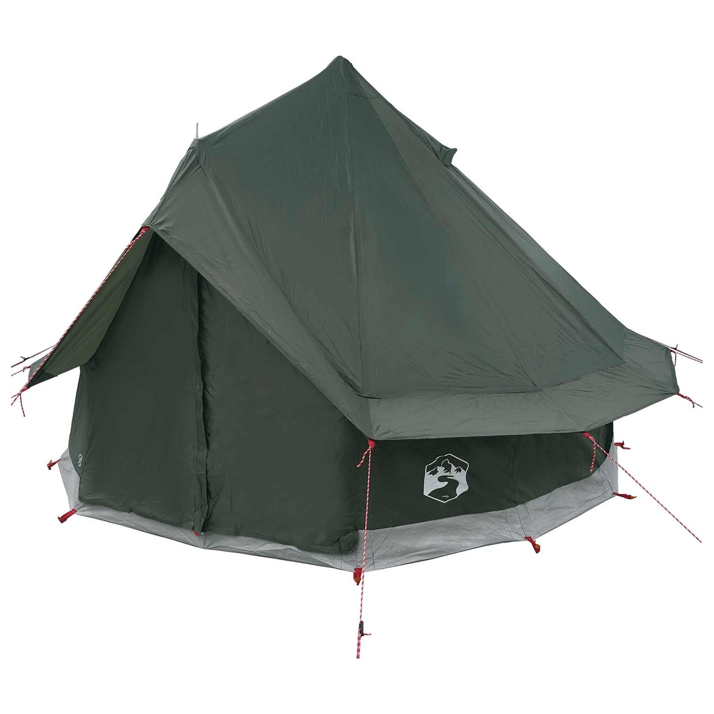 Tipi Stan Armádně Zelená 250 X 250 Cm Polyester A Ocel