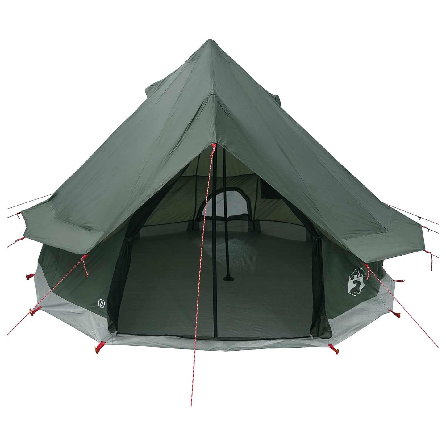 Tipi Stan Armádně Zelená 250 X 250 Cm Polyester A Ocel