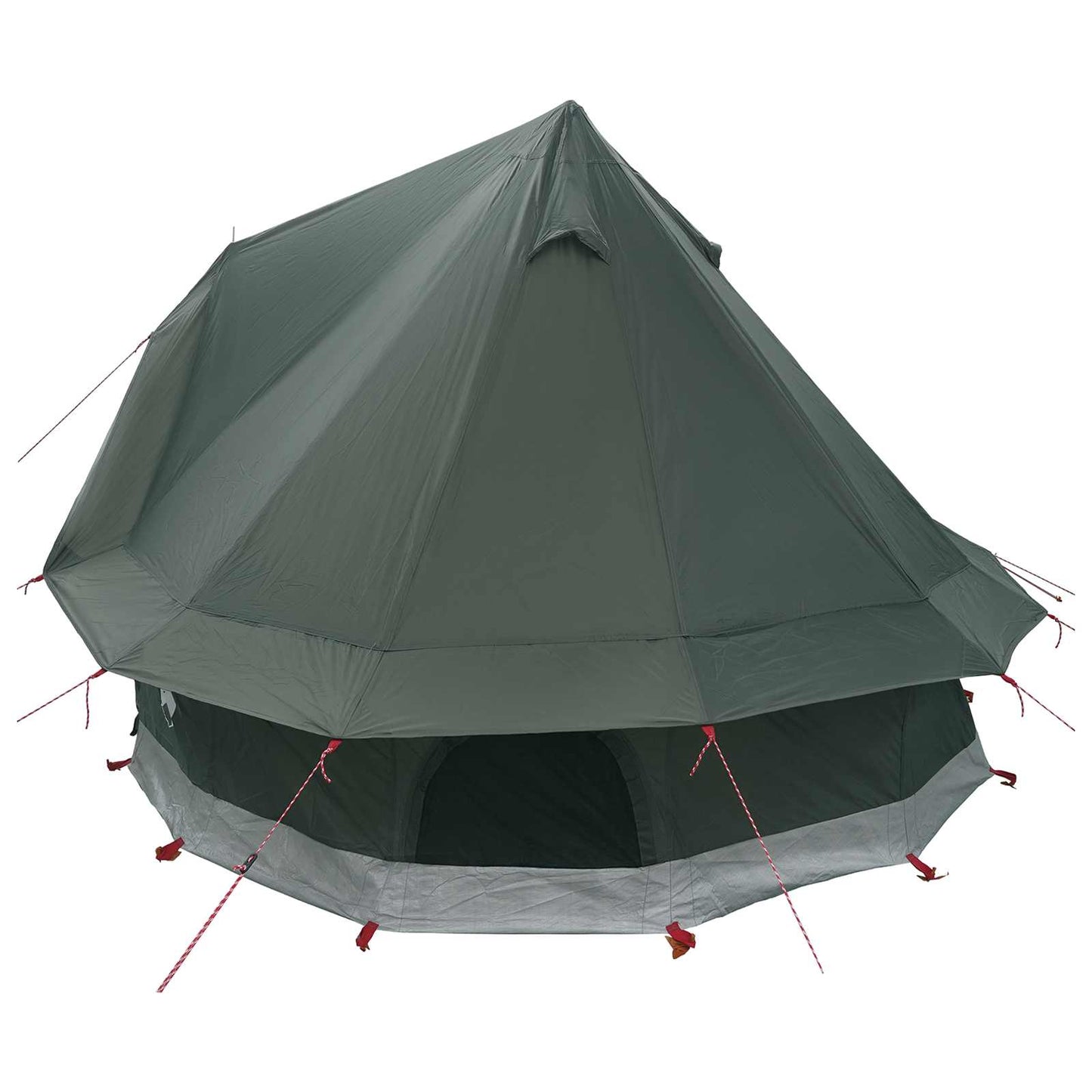 Tipi Stan Armádně Zelená 250 X 250 Cm Polyester A Ocel