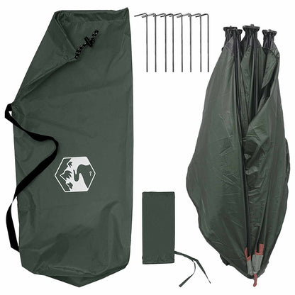 Lovecký Stan Armádně Zelená Pro 2 Osoby Polyester A Ocel