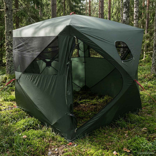 Lovecký Stan Armádně Zelená Pro 2 Osoby Polyester A Ocel