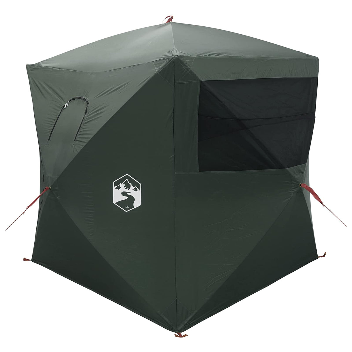 Lovecký Stan Armádně Zelená Pro 2 Osoby Polyester A Ocel