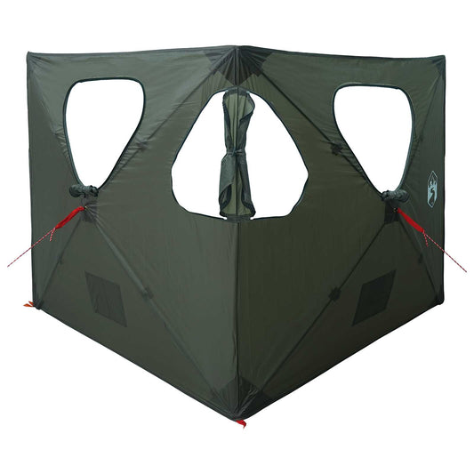 Lovecký Stan 145 X 145 X 150 Cm Armádně Zelená Polyester A Ocel