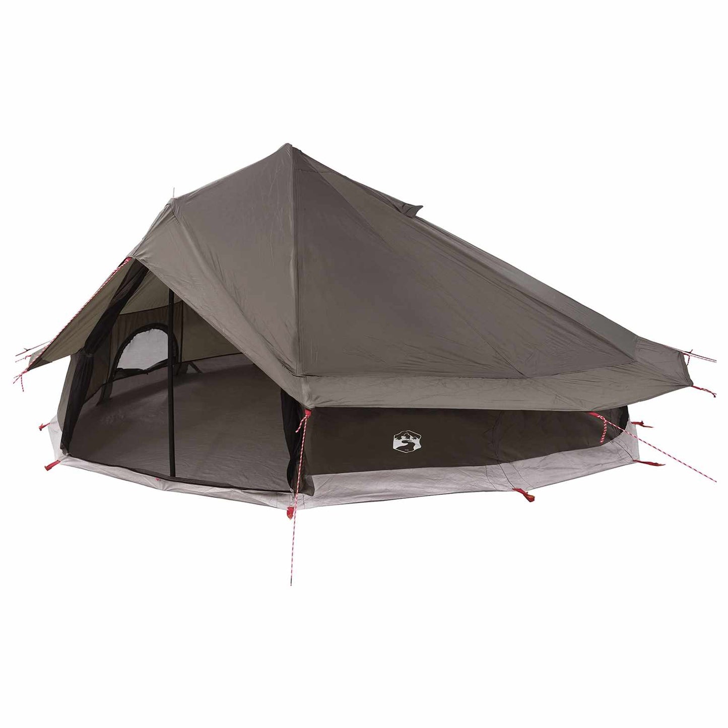 Tipi Stan 20 Osoba Hnědošedý Polyester A Ocel