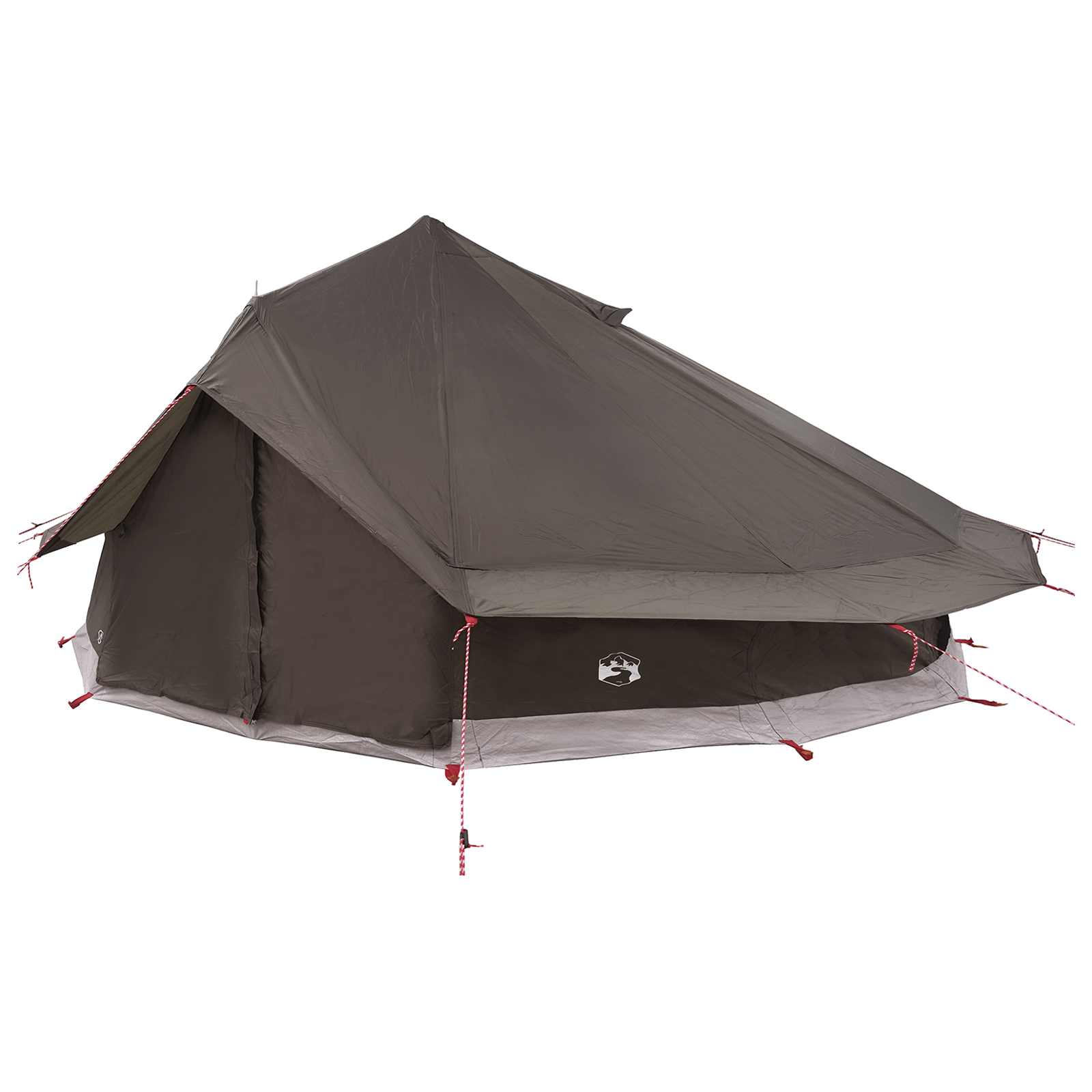 Tipi Stan 20 Osoba Hnědošedý Polyester A Ocel