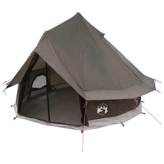 Tipi Stan Se Střechou Hnědošedý 250 X 250 Cm Polyester A Ocel