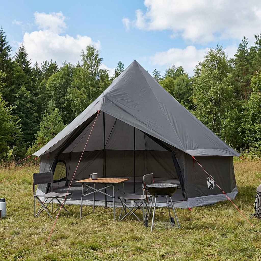 Tipi Stan Hnědošedý 300 X 300 X 200 Cm Polyester A Ocel