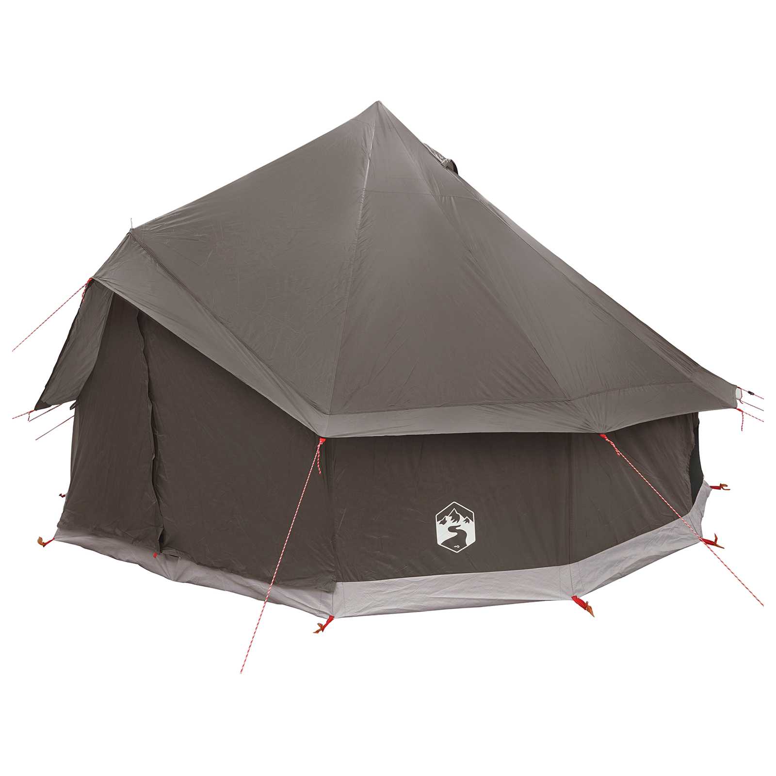 Tipi Stan Hnědošedý 300 X 300 X 200 Cm Polyester A Ocel
