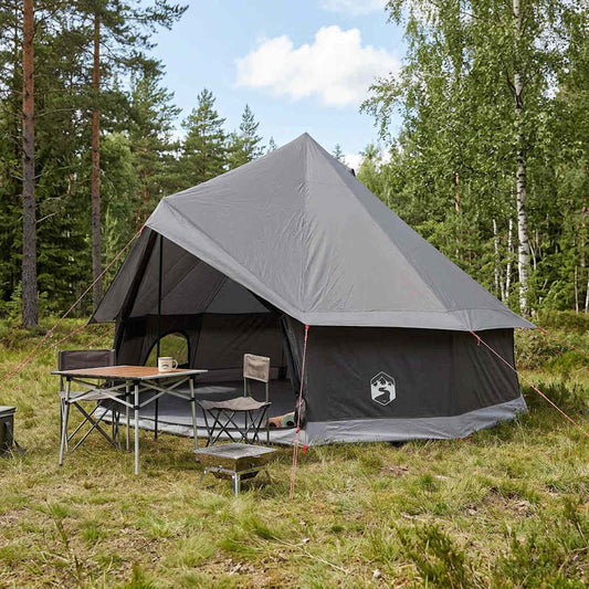 Tipi Stan Hnědošedý 400 X 400 X 250 Cm Polyester A Ocel