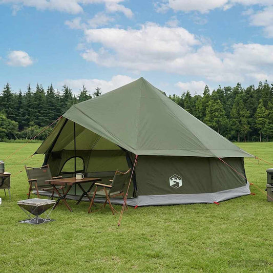 Tipi Stan Olivově Zelená 600 X 600 X 350 Cm Polyester A Ocel