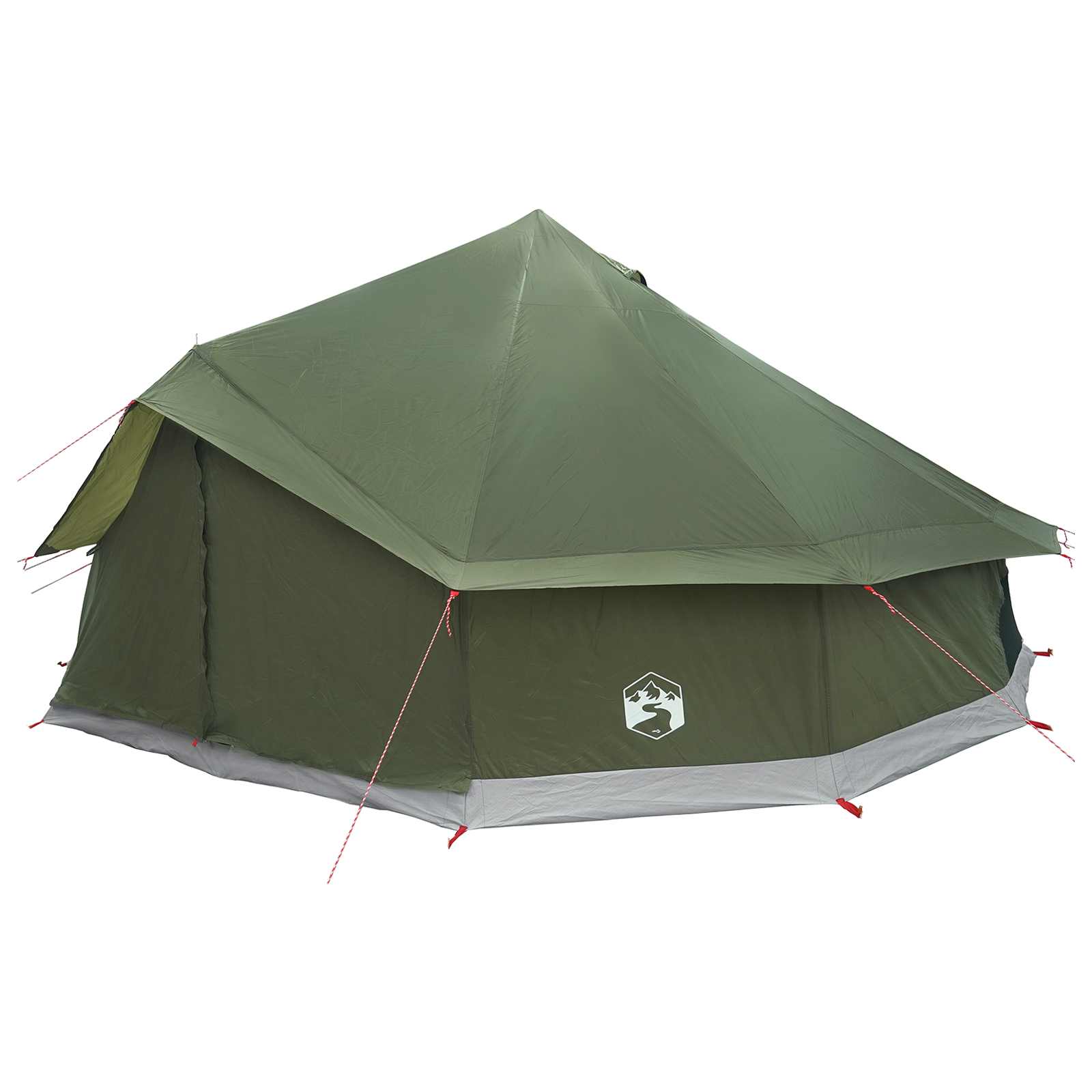 Tipi Stan Olivově Zelená 600 X 600 X 350 Cm Polyester A Ocel