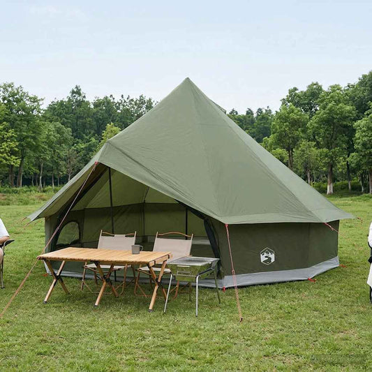 Tipi Stan 10 Osoba Olivově Zelená Polyester A Ocel