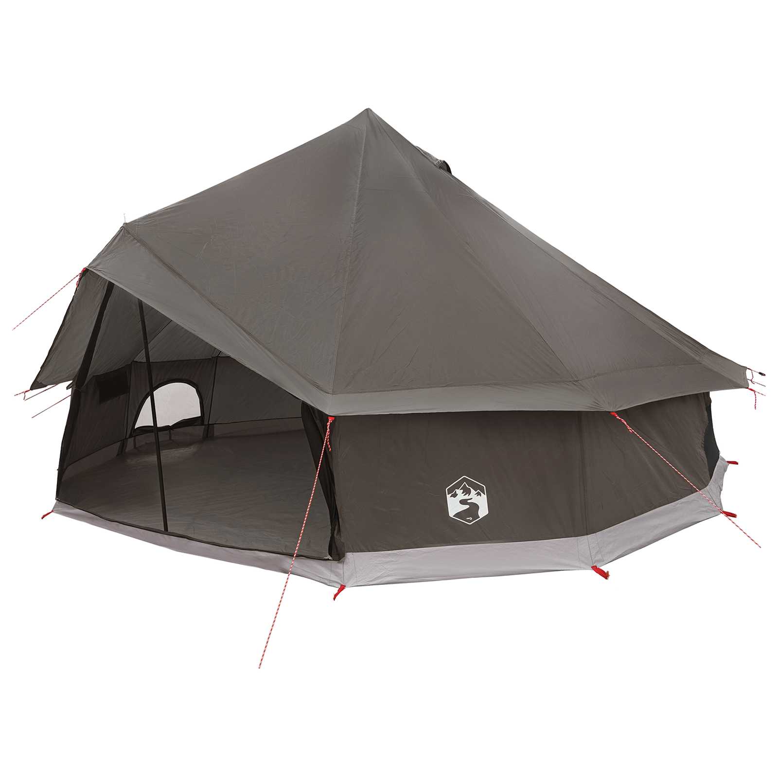 Tipi Stan 10 Osoba Hnědošedý Polyester A Ocel