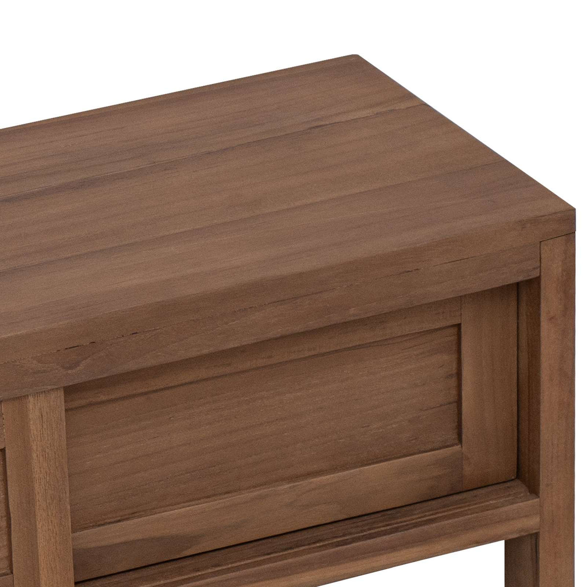 Televizní Skříň 110 X 30 X 30 Cm Pevné Teakové Dřevo Přírodní