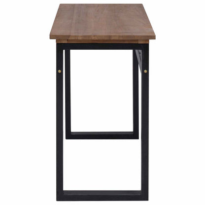 Stůl Přírodní Pevné Teakové Dřevo 100 X 45 X 75 Cm