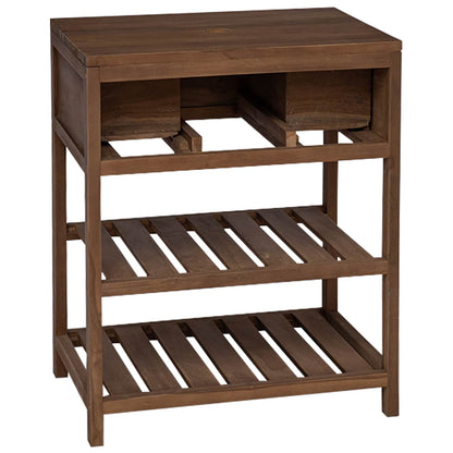 Koupelnová Skříň Přírodní 60 X 45 X 75 Cm Pevné Teakové Dřevo