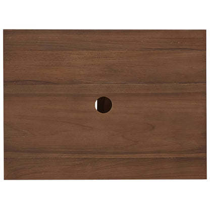 Koupelnová Skříň Přírodní 60 X 45 X 75 Cm Pevné Teakové Dřevo