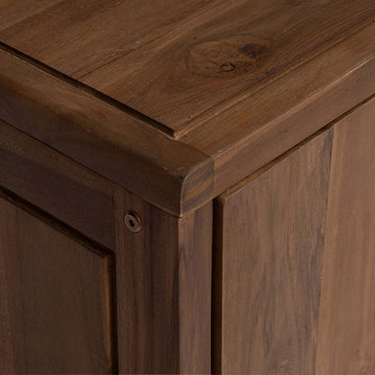 Koupelnová Skříňka Přírodní 45 X 30 X 70 Cm Pevné Teakové Dřevo