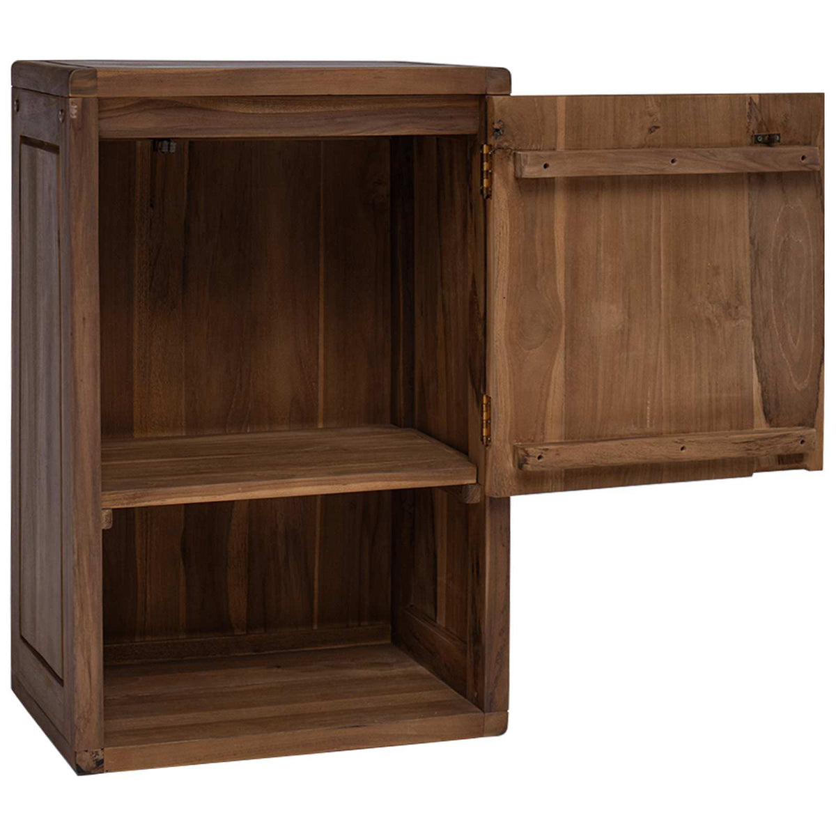 Koupelnová Skříňka Přírodní 45 X 30 X 70 Cm Pevné Teakové Dřevo