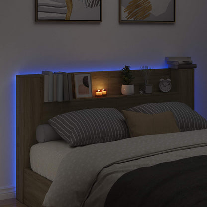 Čelo Postele S Led Sonoma Kompozitní Dřevo