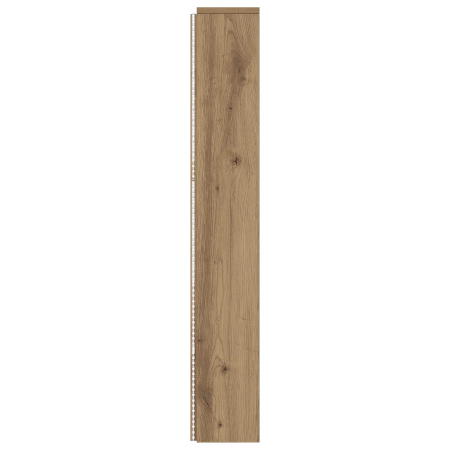 Čelo Postele S Led Umělecký Dub Kompozitní Dřevo