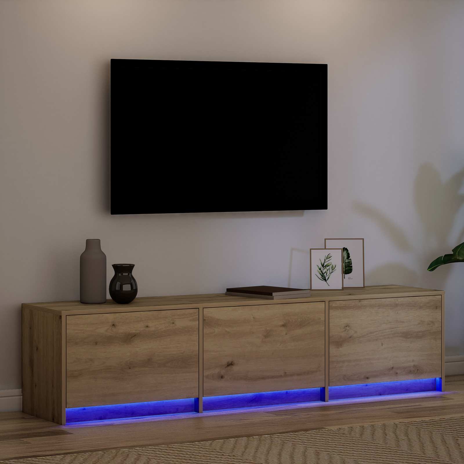 Televizní Skříň Artisanový Dub Kompozitní Dřevo