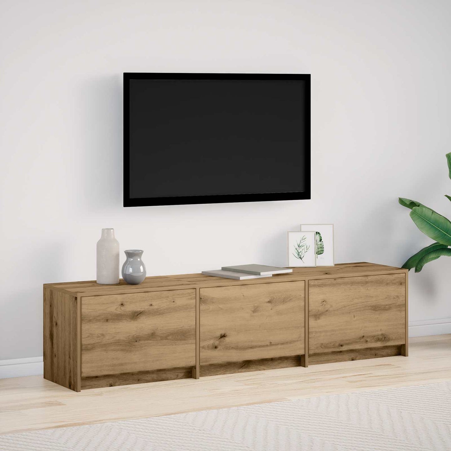 Televizní Skříň Artisanový Dub Kompozitní Dřevo