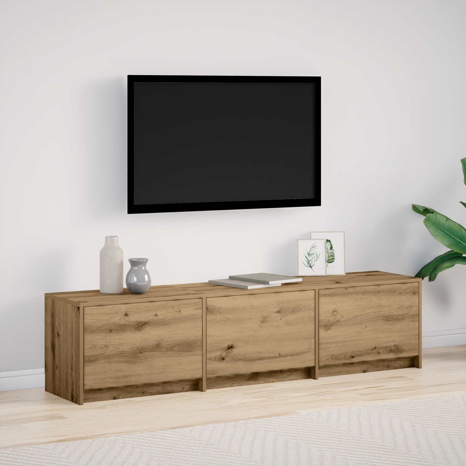 Televizní Skříň Artisanový Dub Kompozitní Dřevo